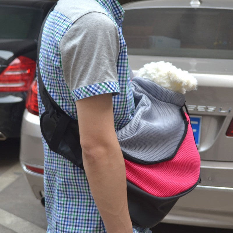 Portable Pet Backpack – Breathable Travel Carrier for Cats & Small Dogs, Lightweight Polyester Design (S | L)