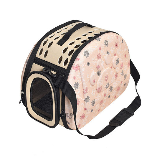 Foldable Dog & Cat Carrier Backpack – Breathable, Travel-Friendly, Stylish Pet Bag for Large Pets