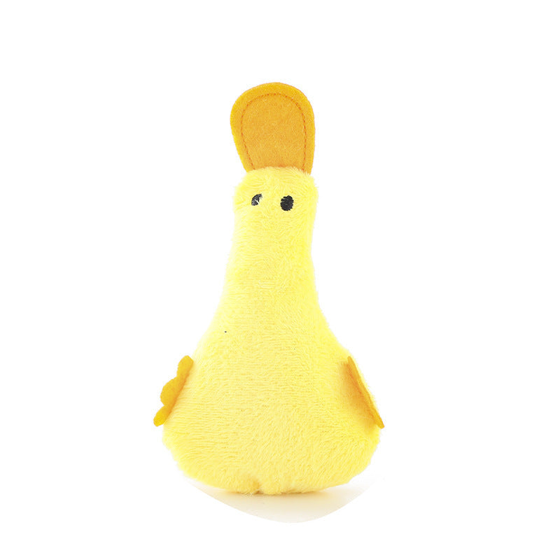 Cute Duck Pet Toys Dog Cat Plush Toy Squeak Sound Dog Toys Catnip Toy Dog Chew Toy For Small Large Dogs Training Accessories