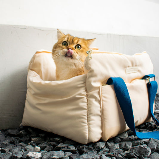 Portable Cat Carrier Bag – Lightweight Foldable Travel Tote for Cats & Small Pets, Breathable & Comfortable Design for Daily Outings