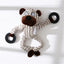 Pet Toy Donkey Shape Corduroy Chew Toy For Dogs Puppy Squeaker Squeaky Plush Bone Molar Dog Toy Pet Training Dog
