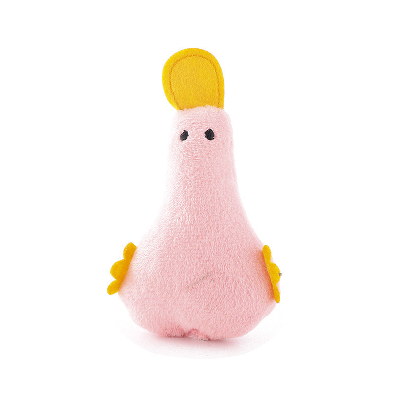 Cute Duck Pet Toys Dog Cat Plush Toy Squeak Sound Dog Toys Catnip Toy Dog Chew Toy For Small Large Dogs Training Accessories