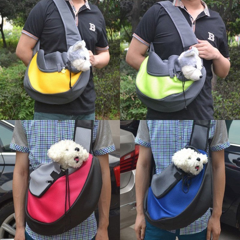 Portable Pet Backpack – Breathable Travel Carrier for Cats & Small Dogs, Lightweight Polyester Design (S | L)