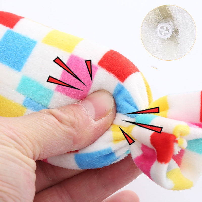 Pet Dog Toy BB Call Sweet Candy Square Puzzle