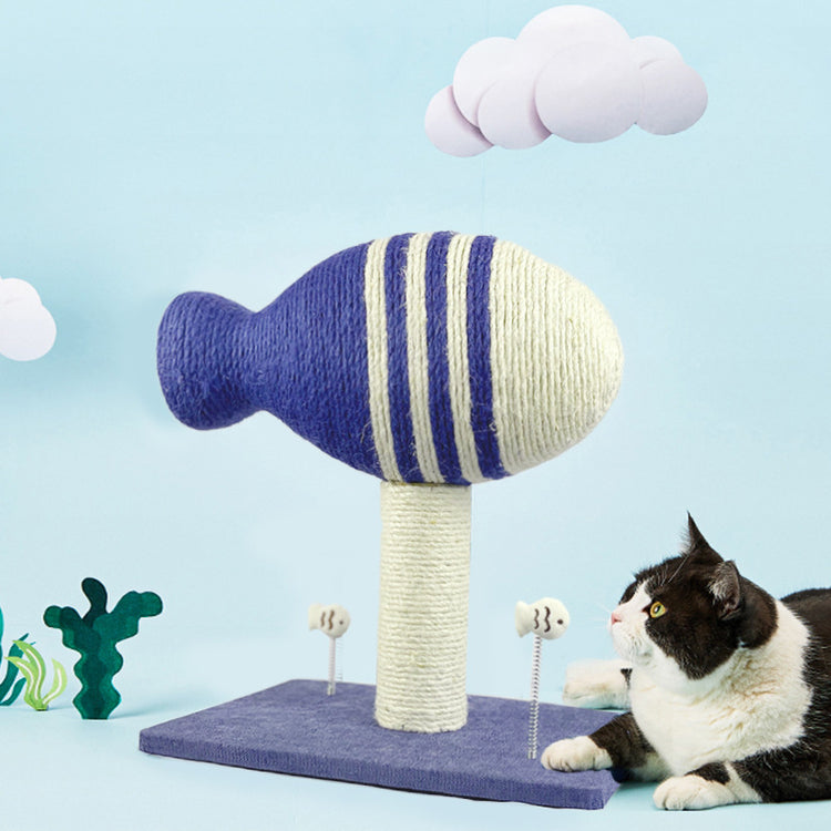 Sisal Flying Fish Grinder Pet Large Vertical Toy