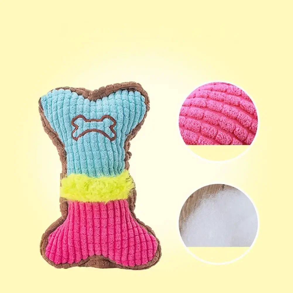 Dog Squeaky Toys, Plush Dogs Chew Toy For Small Medium Breed Puppy Teething Chewing Aggressive Interactive Birthday Gifts