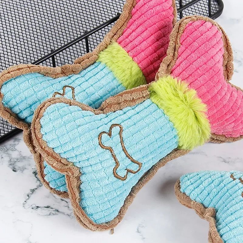 Dog Squeaky Toys, Plush Dogs Chew Toy For Small Medium Breed Puppy Teething Chewing Aggressive Interactive Birthday Gifts