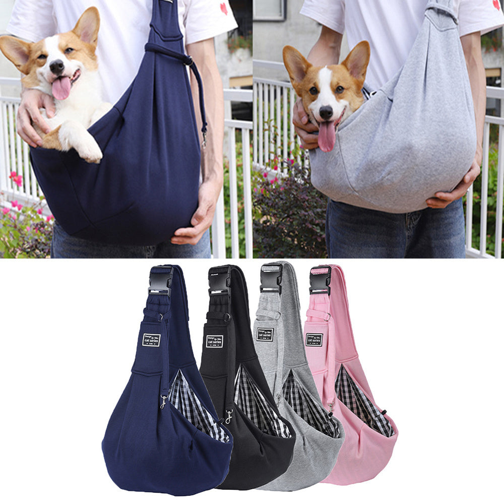 Pet Puppy Carrier Bag Cats Outdoor Travel Dog Subway Bus Shoulder Crossbody Bag Cotton Comfort Single Sling Handbag Tote Pouch Pet Carrier For Travel - Comfortable Single Shoulder Dog And Cat Bag Secondary image