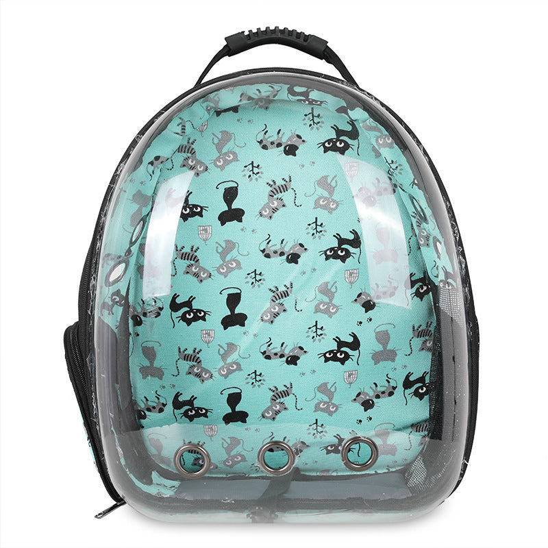 Cat And Dog Space Bag With A Large Backpack On The Chest Main image