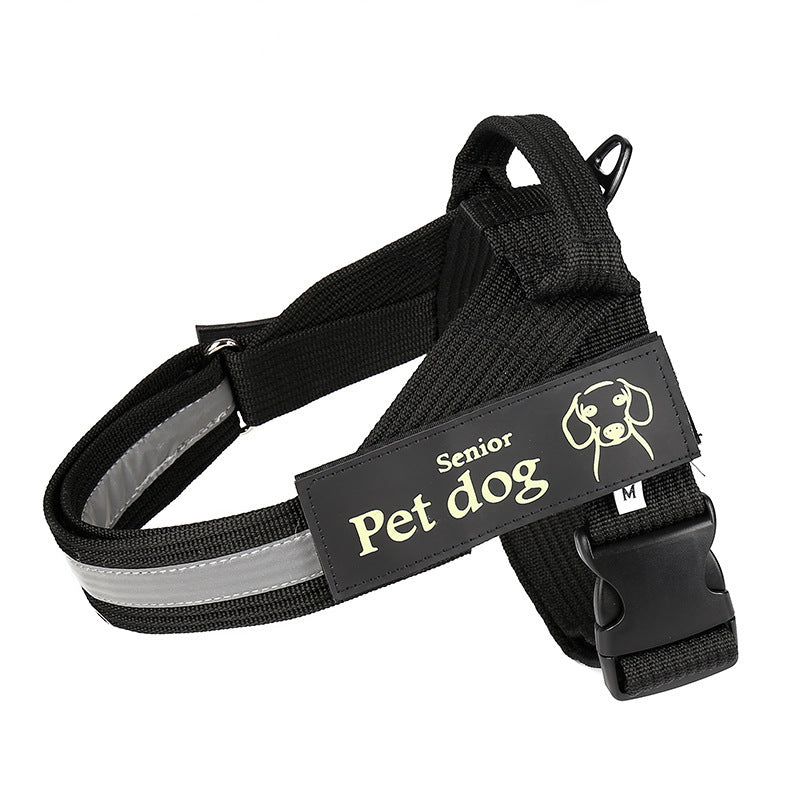 Dog Walking Chain Leash Medium And Large Dog Vest Type Chest Harness Secondary image