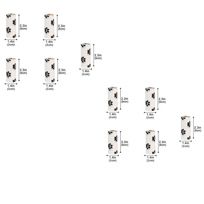 Biodegradable Dog Poop Bags with Dispenser – Eco-Friendly EPI+HDPE Waste Bags, Leak-Proof Continuous Roll Design (Multiple Pack Options)