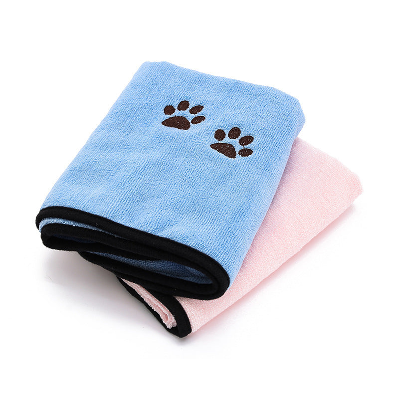 Solid Color Printed Microfiber Pet Towel Secondary image