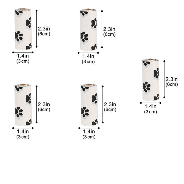 Biodegradable Dog Poop Bags with Dispenser – Eco-Friendly EPI+HDPE Waste Bags, Leak-Proof Continuous Roll Design (Multiple Pack Options)