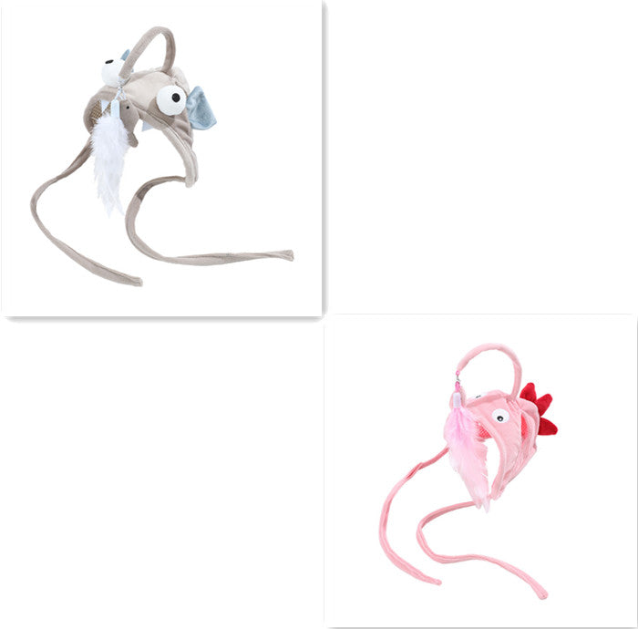 New Head Wearing Feather Funny Cat Stick Funny Cat