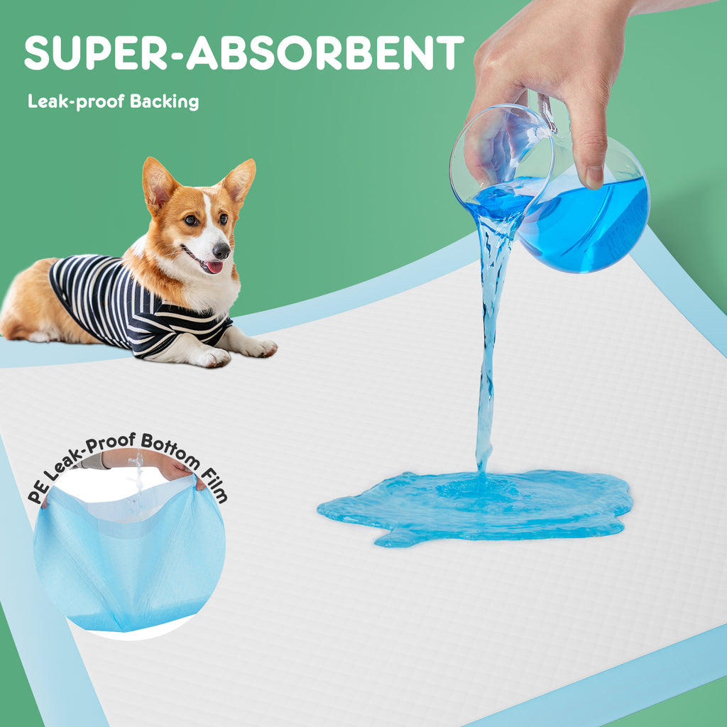 Leak-Proof Quick-Drying Puppy Pads – Disposable Super Absorbent Dog Pee Pads for Training & Home Use (Multiple Sizes)
