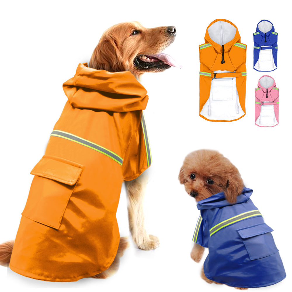Waterproof Reflective Dog Raincoat Main image