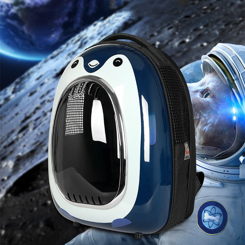 Going Out Intelligent Temperature Control Double Shoulder Transparent Space Capsule Cat Bag Main image