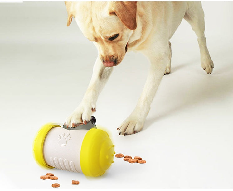 Funny Dog Treat Leaking Toy With Wheel Interactive Toy For D