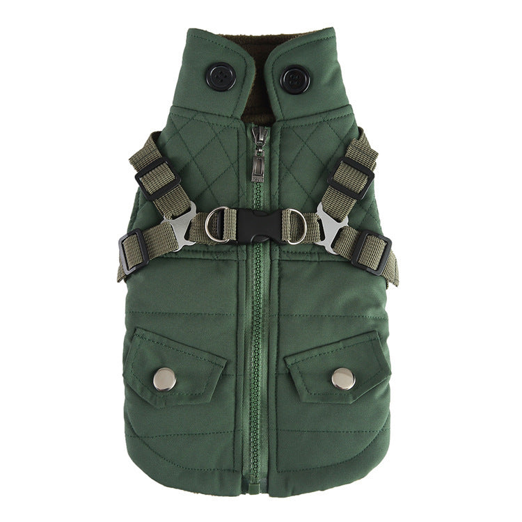 Pet Supplies Chest Back Zipper