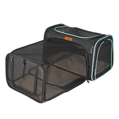 New Pet Supplies Small Pet Bag Cat Bag Expandable Pet Outing Carrying Bag Breathable Big Cat Bag Secondary image