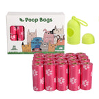 Biodegradable Dog Poop Bags with Dispenser – Eco-Friendly EPI+HDPE Waste Bags, Leak-Proof Continuous Roll Design (Multiple Pack Options)