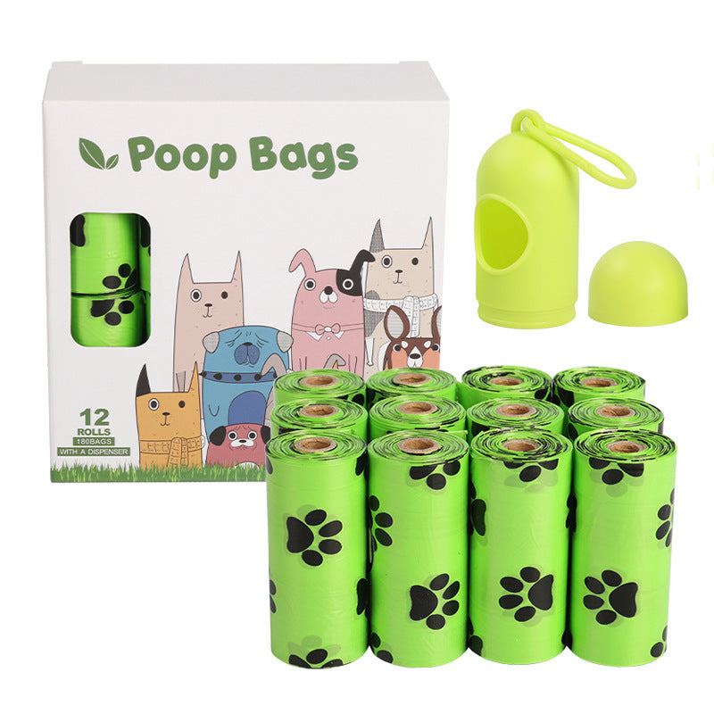 Biodegradable Dog Poop Bags with Dispenser – Eco-Friendly EPI+HDPE Waste Bags, Leak-Proof Continuous Roll Design (Multiple Pack Options)