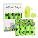 Biodegradable Dog Poop Bags with Dispenser – Eco-Friendly EPI+HDPE Waste Bags, Leak-Proof Continuous Roll Design (Multiple Pack Options)