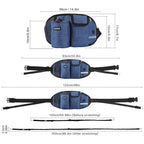 Dog Training Leash Waist Bag Hands-Free Outdoor Pet Running Walking Leash Portable Dog Food Water Cup Storage Bags