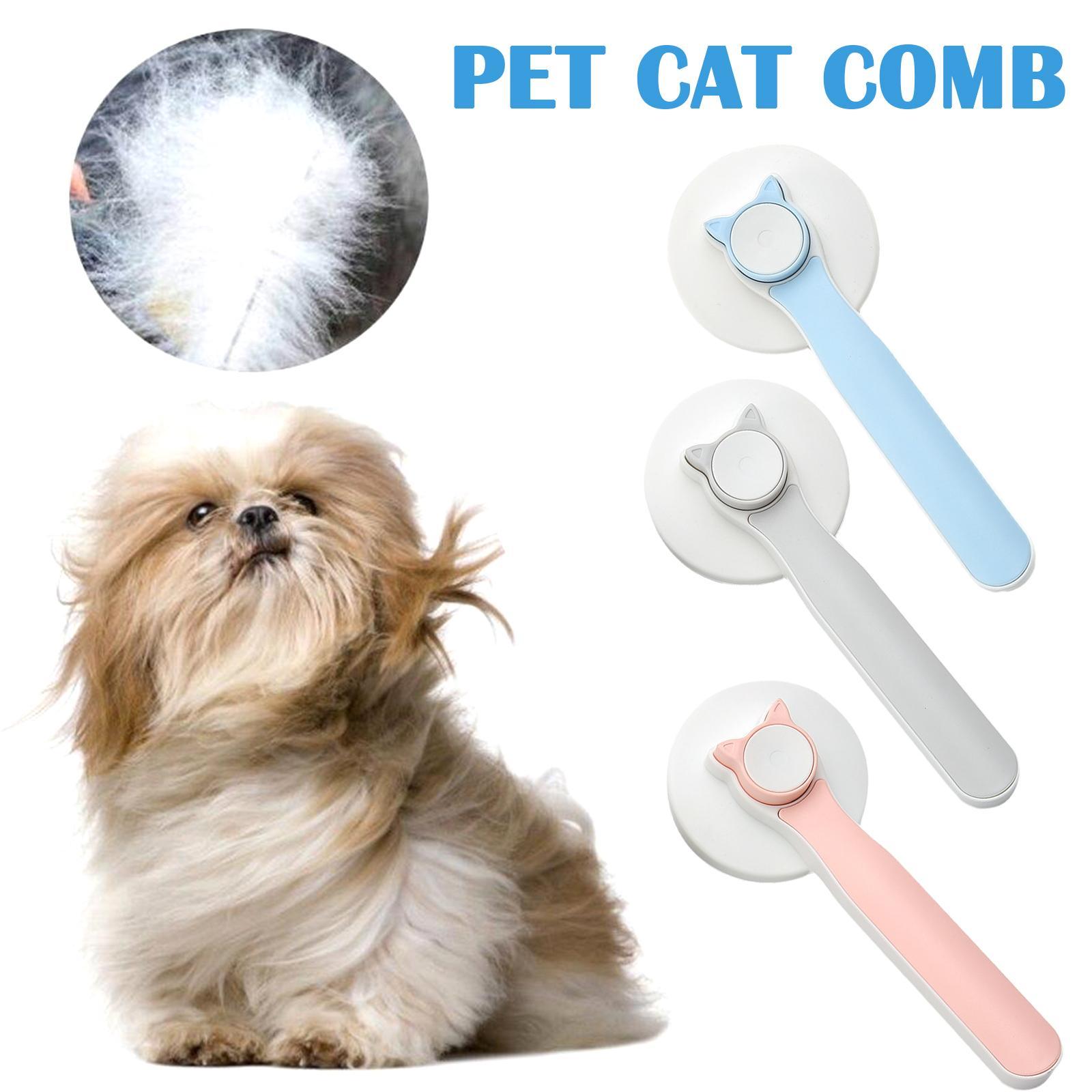 Pet Self Cleaning Cat Brushes, Cat Grooming Brush For Dogs Cats For Long Haired & Short Hair Gently To Remove Loose Undercoat, Mats Tangled Main image