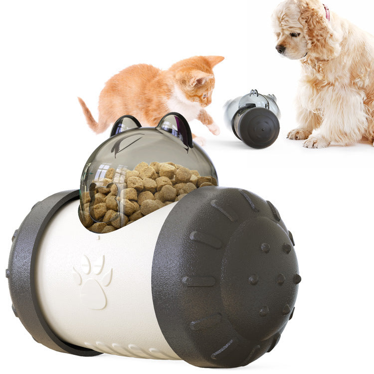 Funny Dog Treat Leaking Toy With Wheel Interactive Toy For D