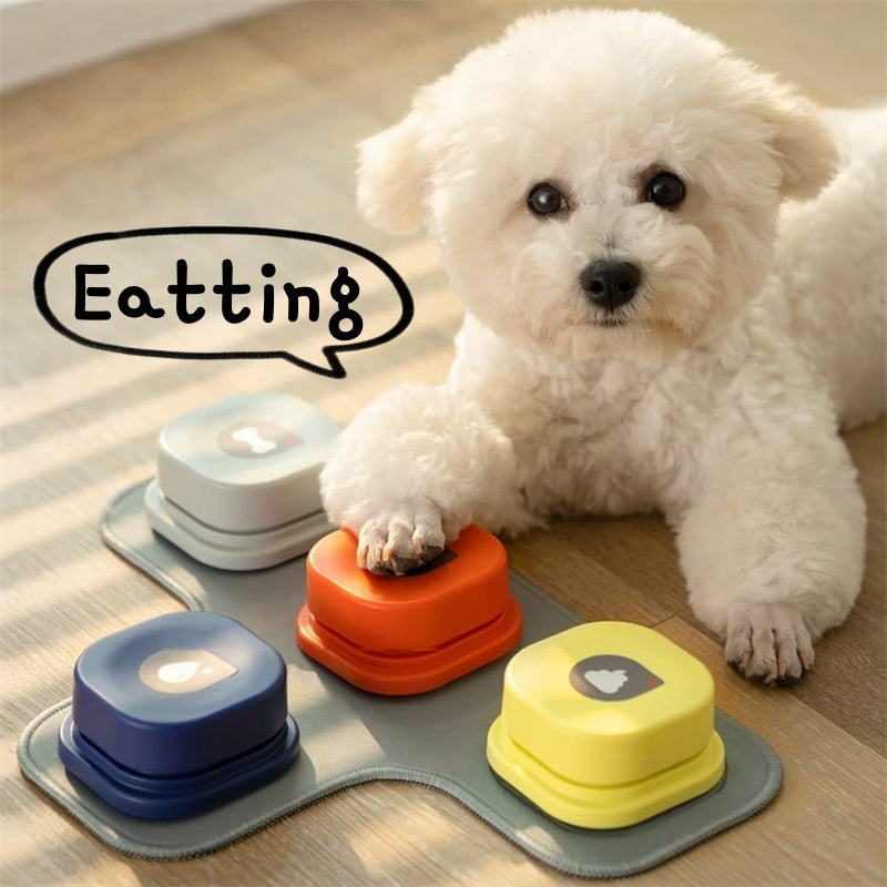 4 Colors Pet Communication Button One-click Prevent Physical Inactivity Recordable Dog Talking Button Toy Cat Toy Pet Products Main image