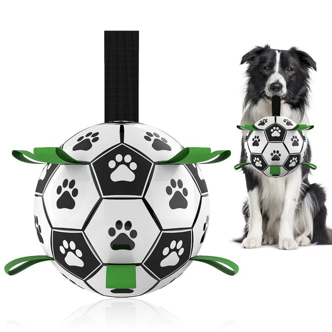 Interactive Dog Football Toy Soccer Ball Inflated Training Toy For Dogs Outdoor Border Collie Balls For Large Dogs Pet Supplies Main image