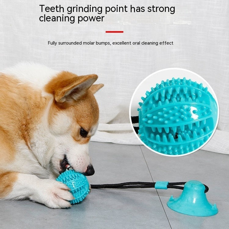 Dog Toy Food Dropping Ball Teeth Cleaning Molar Rod Brushing Main image