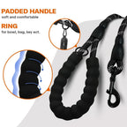 Dogs Leash Running Elasticity Hand Freely Pet Products Dogs Harness Collar Jogging Lead And Adjustable Waist Rope Puppy Leash Lead Training Padded Handle Reflective