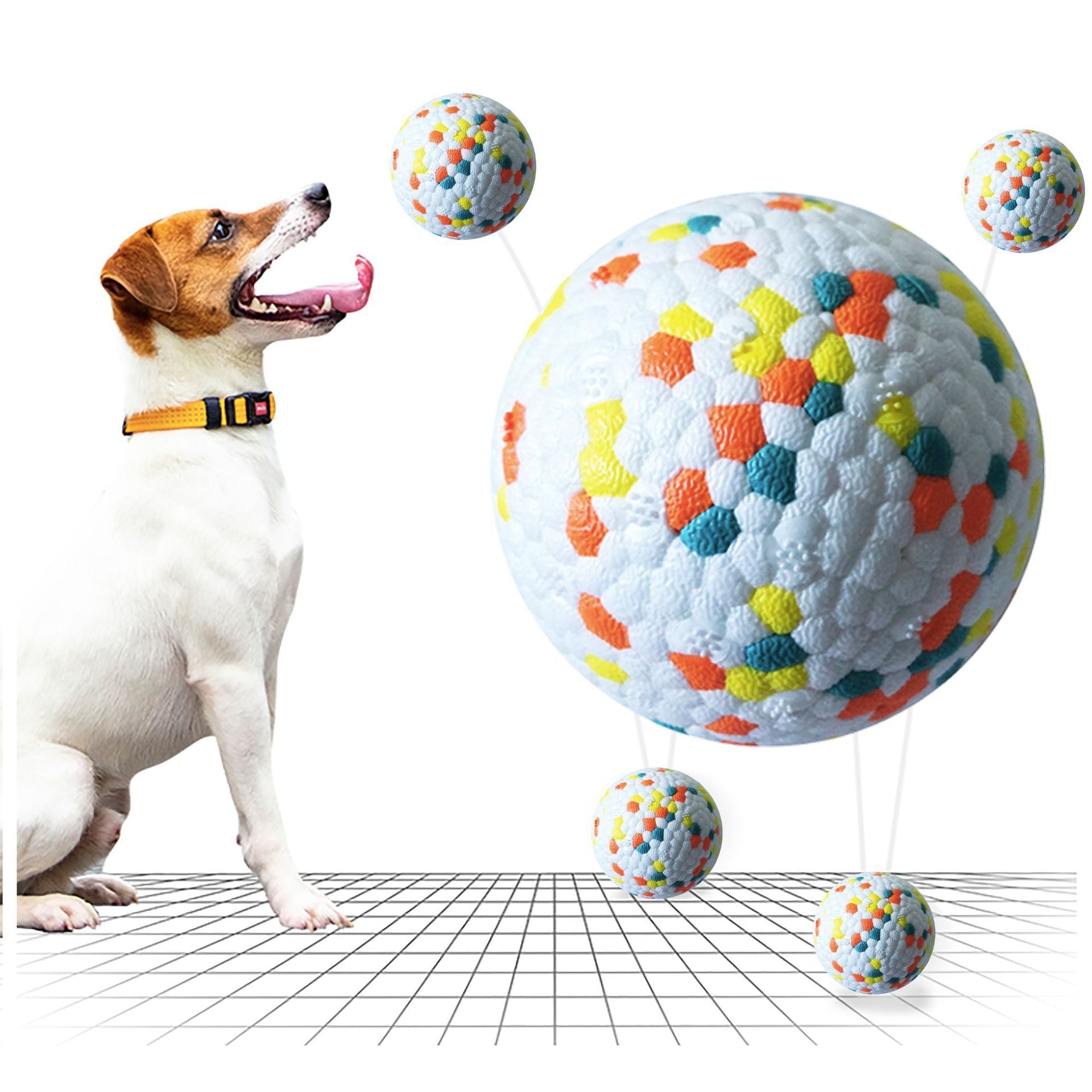 Dog Molars Pet Toy Ball Interactive Training Pet Play Ball Chew Molar Tooth Cleaning Toys Bite Resistant Dog Toys Main image