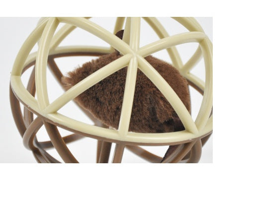Pet Vocalizing Cat Toy Ball Cage