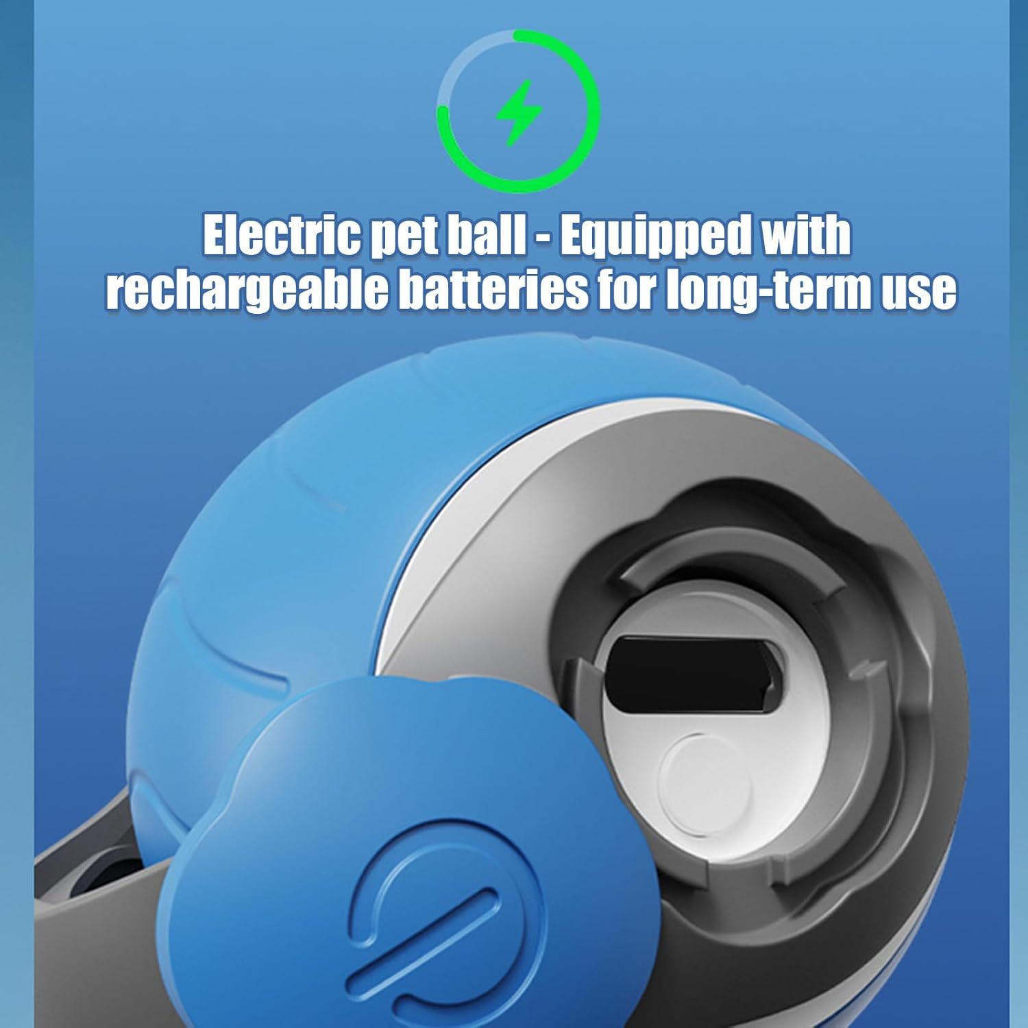 Speedy Tail Cat Toy,Interactive Cat Toy For Indoor Cats,Cat Ball Toy,Interactive Cat Toy Ball,Two Speed Adjustment,USB Rechargeable Secondary image