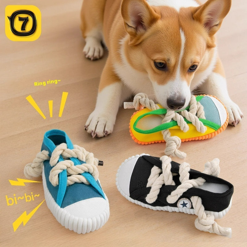 Dog Sound Slippers Toy Self-Hi Relieving Stuffy Bends And Hitches Molar Main image