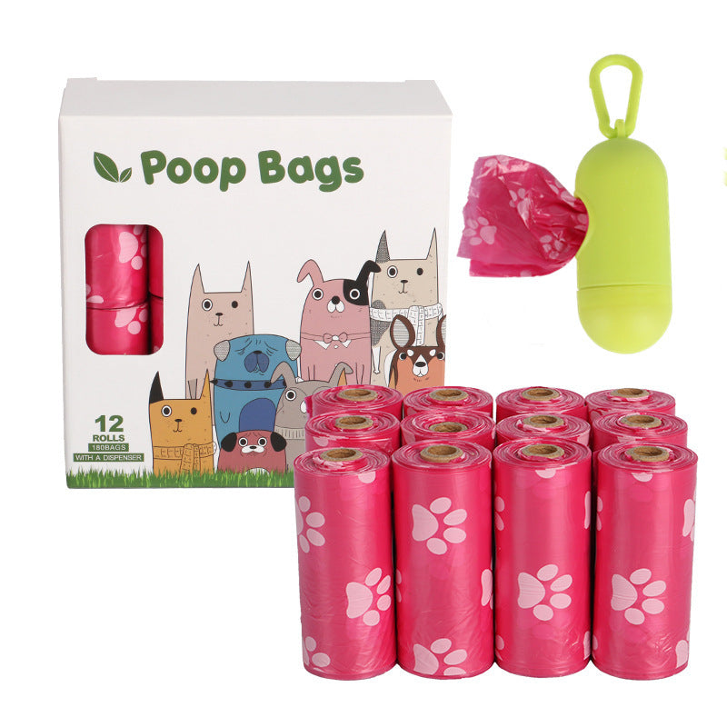 Biodegradable Dog Poop Bags with Dispenser – Eco-Friendly EPI+HDPE Waste Bags, Leak-Proof Continuous Roll Design (Multiple Pack Options)