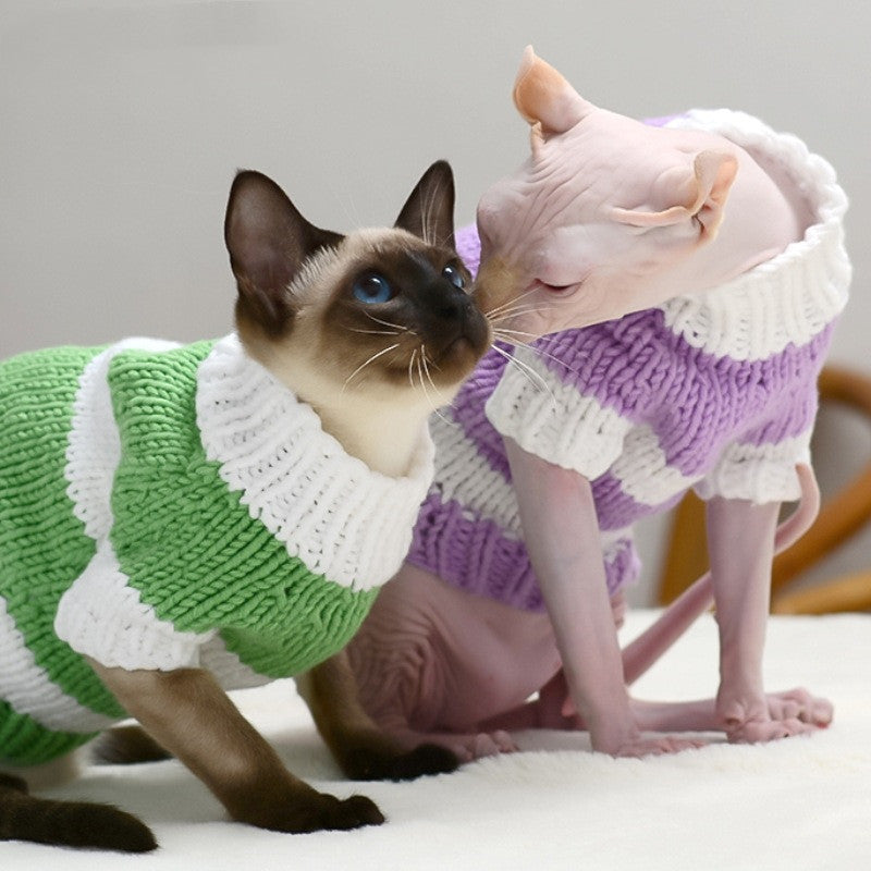 Hairless Cat Warm Sweater Pet Cat Clothes Secondary image