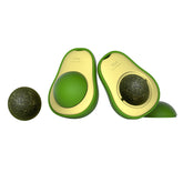 avocado catnip toy featuring a unique avocado design and a removable ball for interactive play.