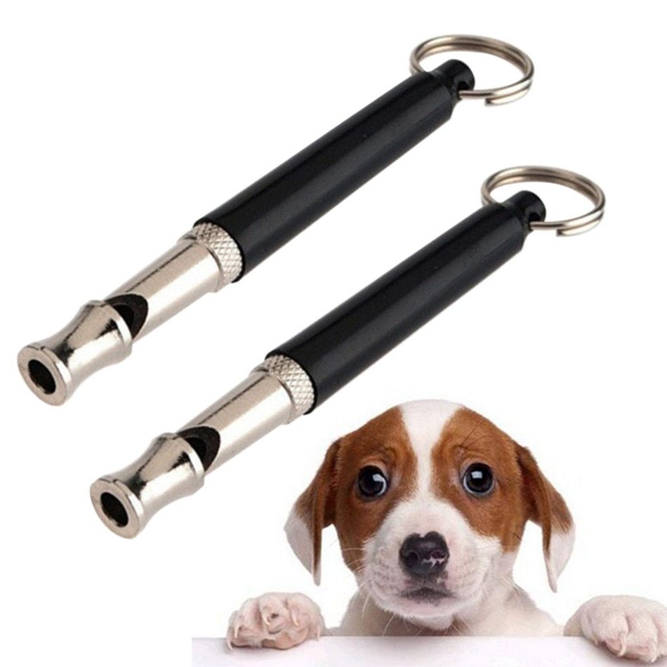 1Pcs Pet Dog Cat Training Obedience Black Whistle Ultrasonic Supersonic Sound Pitch Quiet Trainning Whistles Pets Supplies Main image