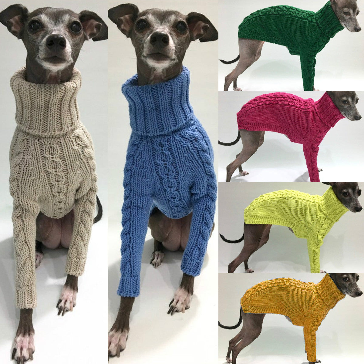 Winter Solid High Collar Dog Sweater Pet Products Main image