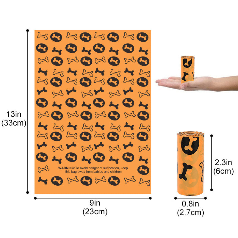 Biodegradable Dog Poop Bags with Dispenser – Eco-Friendly EPI+HDPE Waste Bags, Leak-Proof Continuous Roll Design (Multiple Pack Options)