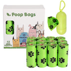 Biodegradable Dog Poop Bags with Dispenser – Eco-Friendly EPI+HDPE Waste Bags, Leak-Proof Continuous Roll Design (Multiple Pack Options)
