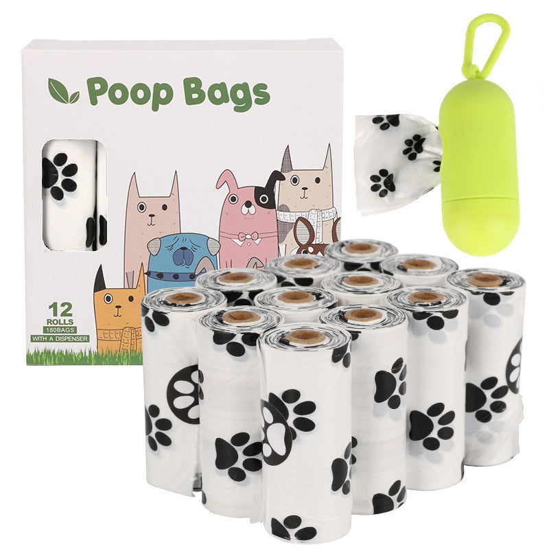 Biodegradable Dog Poop Bags with Dispenser – Eco-Friendly EPI+HDPE Waste Bags, Leak-Proof Continuous Roll Design (Multiple Pack Options)