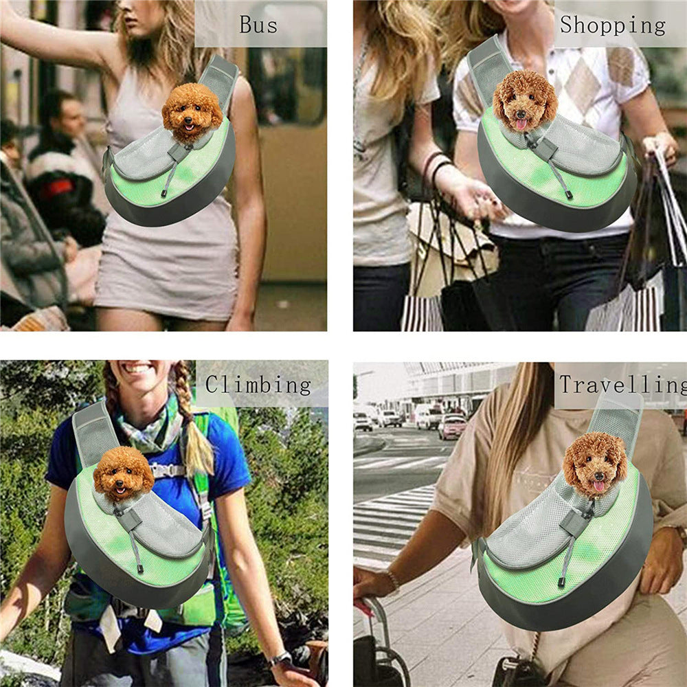 Cat And Dog Travel Portable Messenger Breathable Mesh Pet Backpack Secondary image