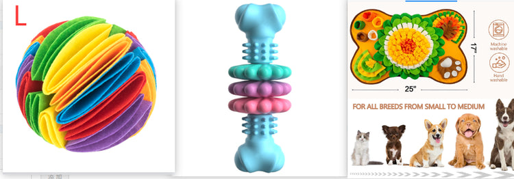 Dog Chew Toy Dog Bone Type Dogs Teeth Cleaning Toys Indestructible 