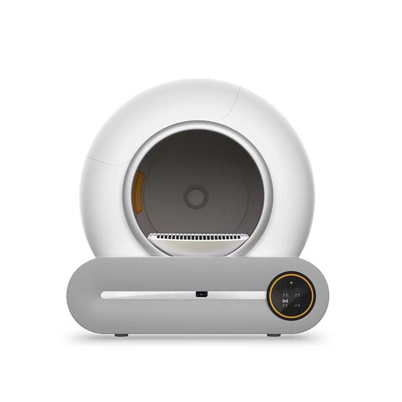 Automatic Smart Cat Litter Box – Self-Cleaning Electric Pooper Scooper with Odor Control (White)