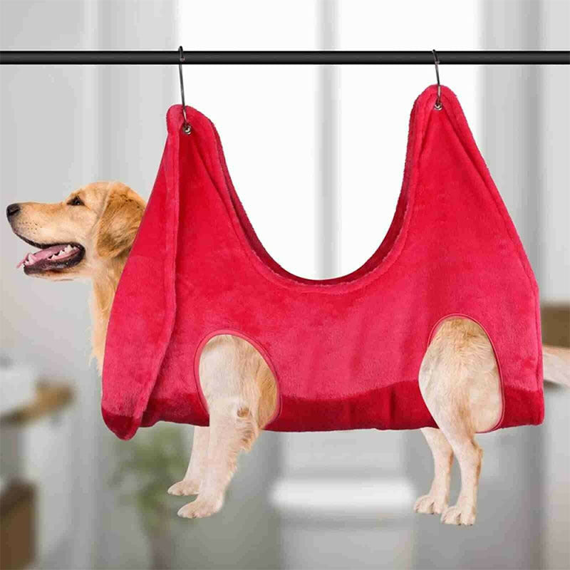 Pet Dog Cat Grooming Hammock Harness Dog Hammock Restraint Bag Helper Breathable Dogs Grooming Trimming Hammock Helper Cats Secondary image
